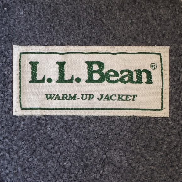 L.L. Bean Fleece Lined Warm-Up Jacket Full Zip Winter Outdoor Coat Green XXL - Picture 5 of 9